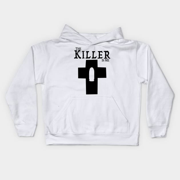 The Killer Is Me - Bullet in a Cross Kids Hoodie by Lights In The Sky Productions